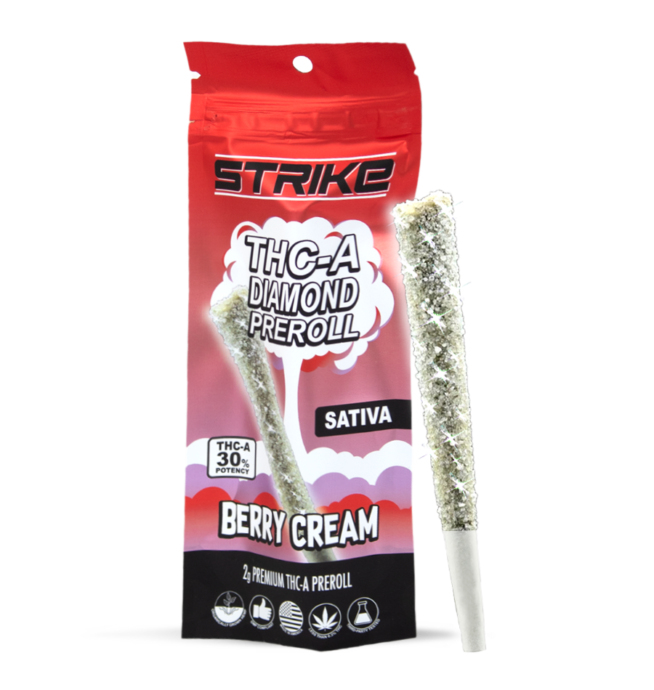 STRIKE DIAMOND 2G PRE-ROLL SATIVA BERRY CREAM