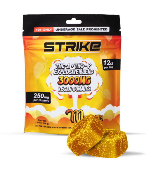 STRIKE 3000MG GUMMIES 12-PACK MANGO
