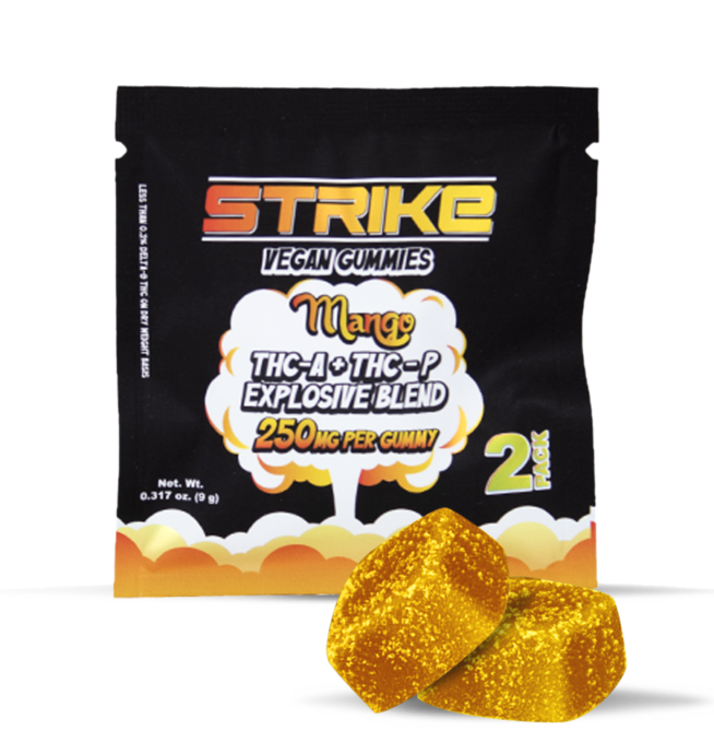STRIKE 250MG GUMMIES 2-PACK MANGO
