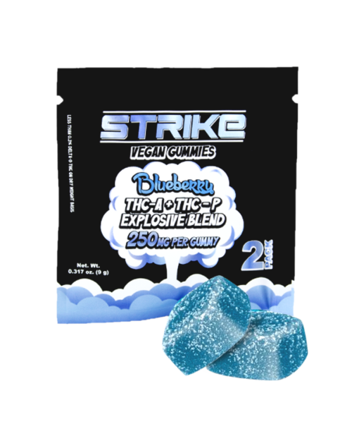 STRIKE 250MG GUMMIES 2-PACK BLUEBERRY