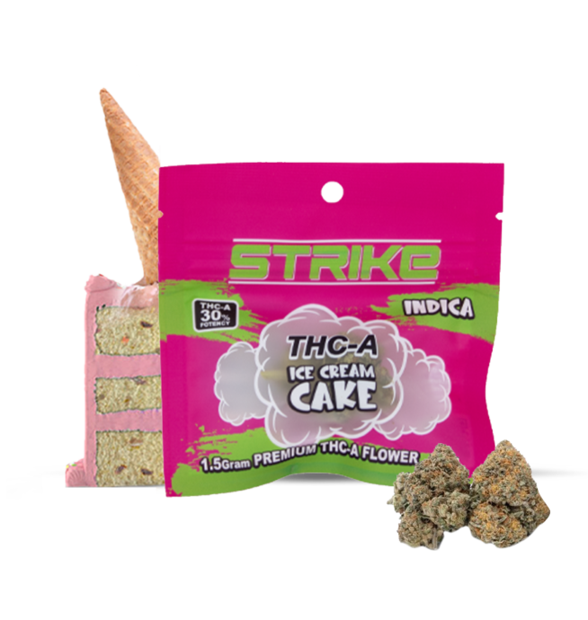 STRIKE THC-A 1.5G FLOWER INDICA ICE CREAM CAKE