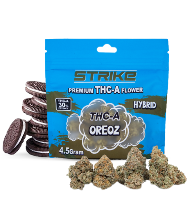STRIKE THC-A 4.5G FLOWER HYBIRD OREOZ
