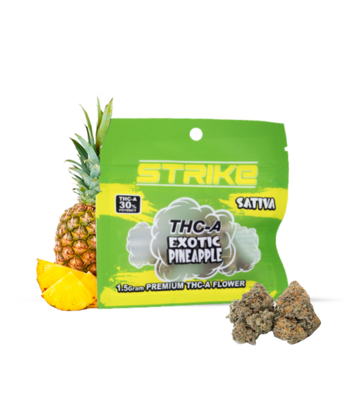 STRIKE THC-A 1.5G FLOWER SATIVA EXOTIC PINEAPPLE