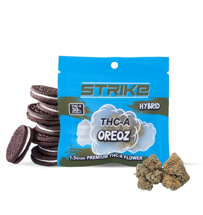 STRIKE THC-A 1.5G FLOWER HYBIRD OREOZ