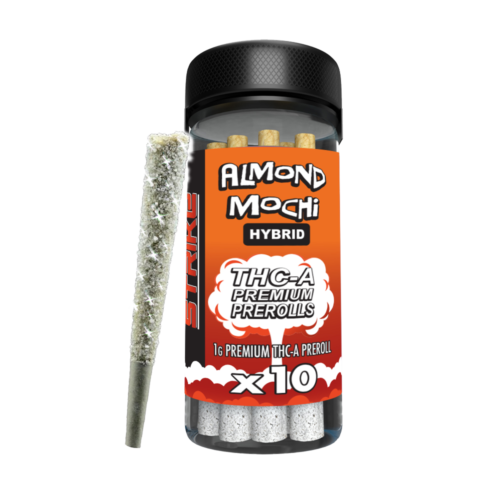 STRIKE 10CT JAR 1G PRE ROLL HYBRID- ALMOND MOCHI