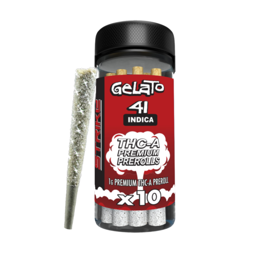 STRIKE 10CT JAR 1G PRE ROLL INDICA- GELATO 41