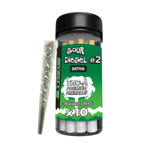 STRIKE 10CT JAR 1G PRE ROLL SATIVA â__ SOUR DIESEL #2