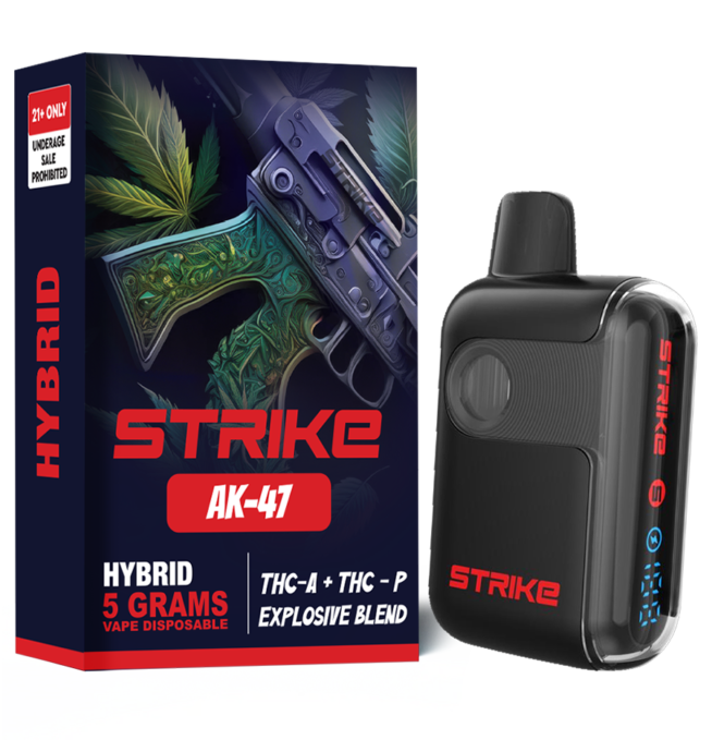 THC-A EXPLOSIVE BLEND 5G VAPE DISPOSABLE - HYBRID - AK47