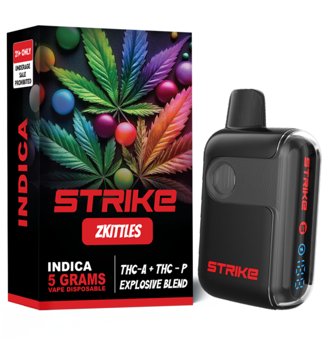 THC-A EXPLOSIVE BLEND 5G VAPE DISPOSABLE - INDICA - ZKITTLES