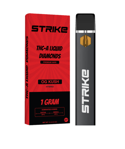 STRIKE THCA LIQUID DIAMOND 1G-DISPOSABLE HYBRID | OG-KUSH