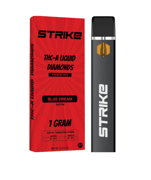STRIKE THCA LIQUID DIAMOND 1G DISPOSABLE SATIVA | BLUE DREAM