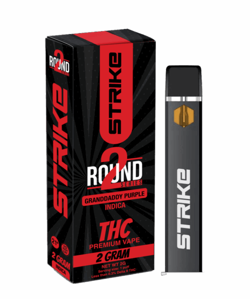 STRIKE ROUND2 SERIES 2G DISPOSABLE INDICA - GRANDADDY PURPLE
