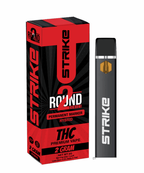 STRIKE ROUND2 SERIES 2G DISPOSABLE HYBRID - PERMANENT MARKER